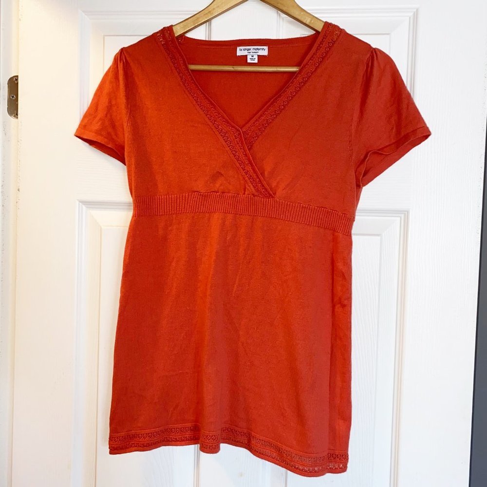 Liz Lange Knit Maternity Top sz Medium